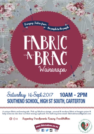 Fabric-a-brac Wairarapa - Saturday 16 September 2017